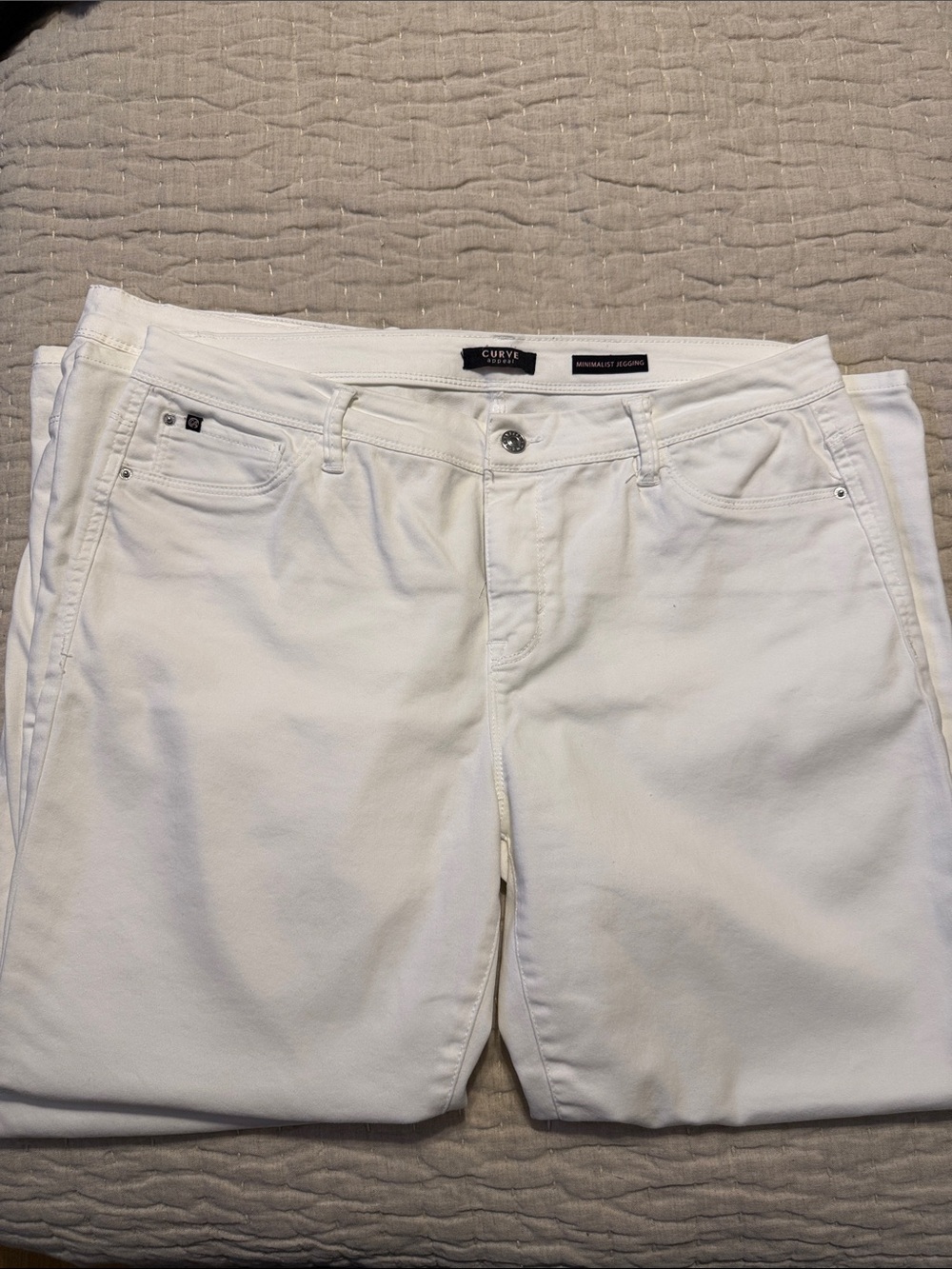 Curve Appeal White Women’s Jeans - Comfortable Stretch Fit